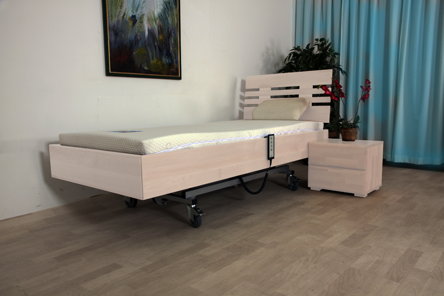 100 cm breed Forest 601KT Premium luxe massief wild eikenhouten hooglaagbed.