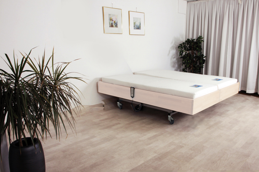 160 cm Breed beukenhouten Forest Basic 599QS. Een massief houten hooglaagbed