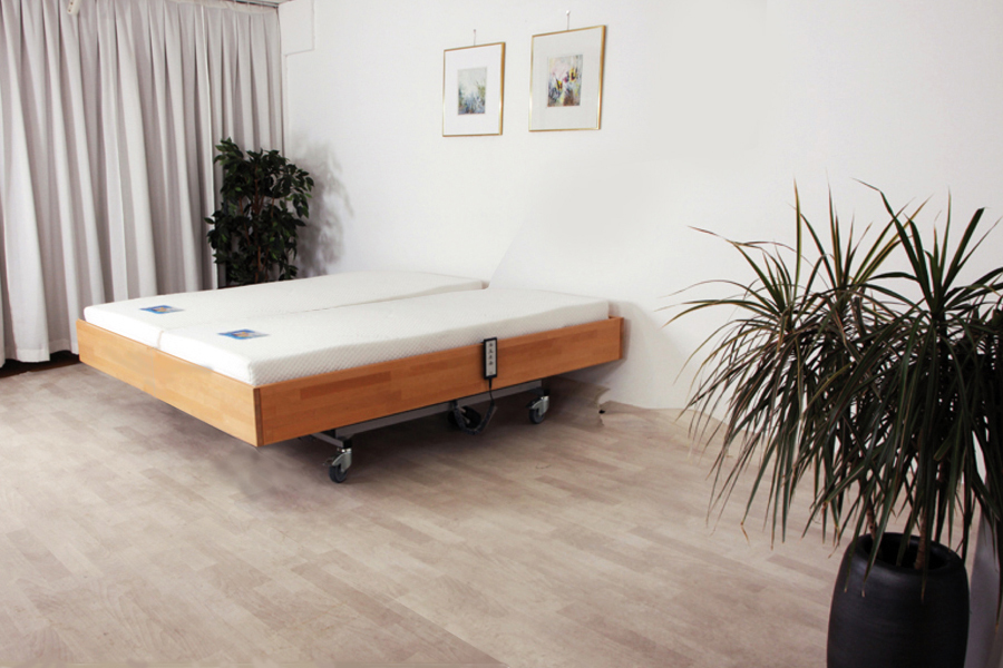 Hooglaagbed Forest Basic 599QS niet deelbaar 200 cm breed massief beukenhouten.