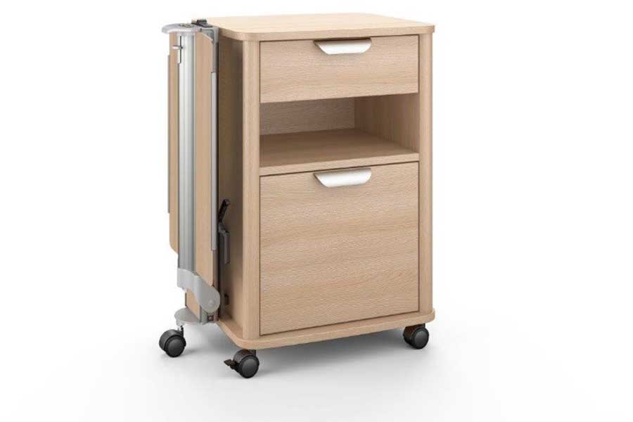 Wissner Bosserhoff nachtkastje Vivo 3 10-0743 met uitklapbare server