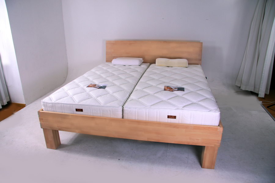 Hooglaagbed Forest Premium massief eikenhout 604 KT niet deelbaar 140 cm breed