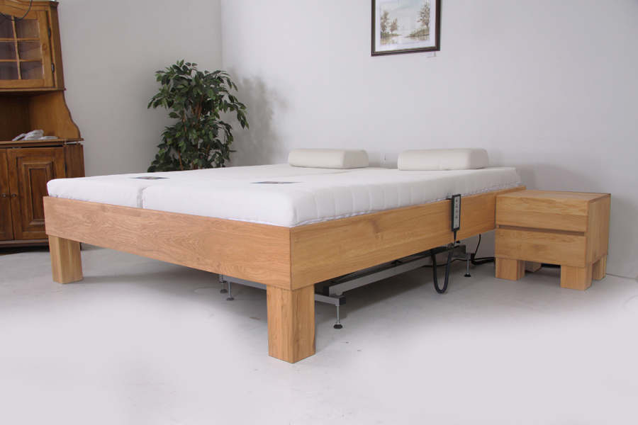 Hooglaagbed Forest Premium massief eikenhout 699QS niet deelbaar 140 cm breed