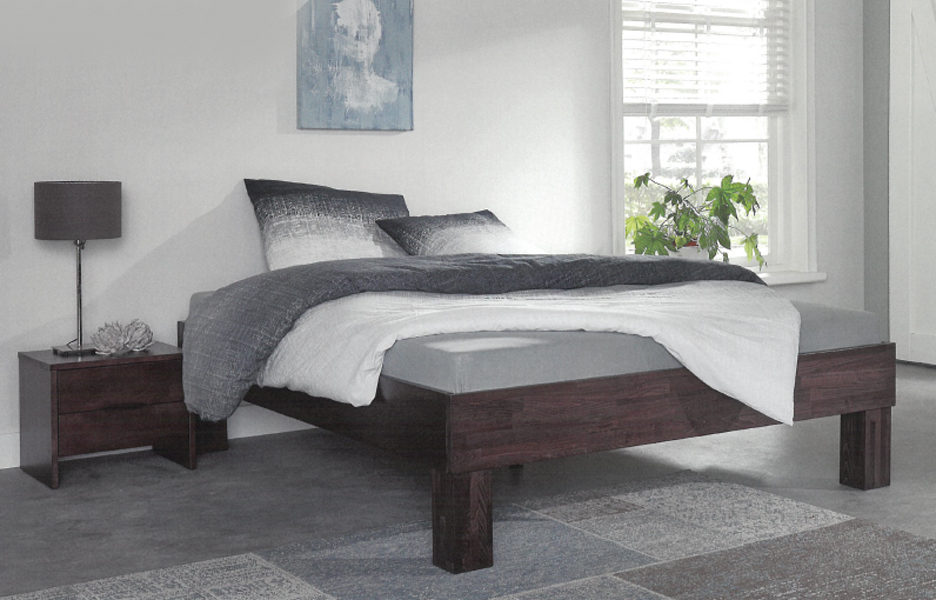 Hooglaagbed Forest Basic 599QS niet deelbaar 160 cm breed massief beukenhouten.