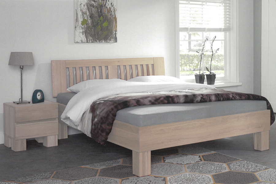 Hooglaagbed Forest Premium massief eikenhout 603 KT niet deelbaar 140 cm breed