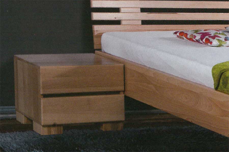 Nachtkastje in premium beuken voor de Forest serie hooglaagbedden